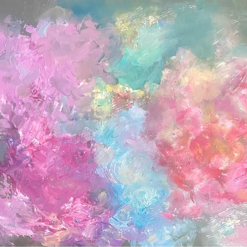 Abstract Floral Canvas Art